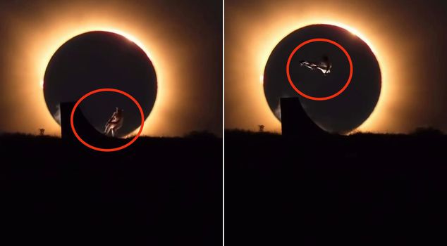 Breathtaking performance at the solar eclipse: Young athlete made history