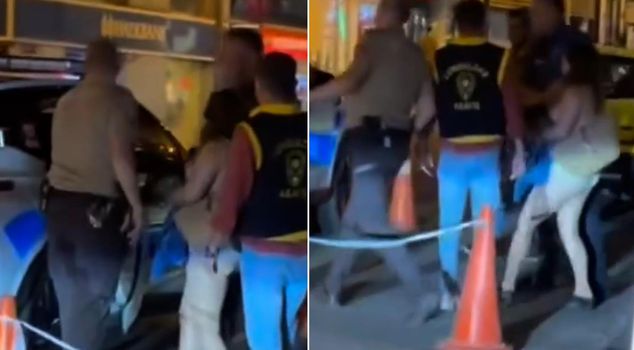 He wandered stark naked in the middle of the city, and also resisted the police.