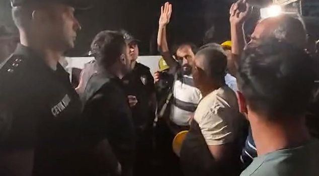 Detention in Maden-İş action: Çakır and Aksu were detained