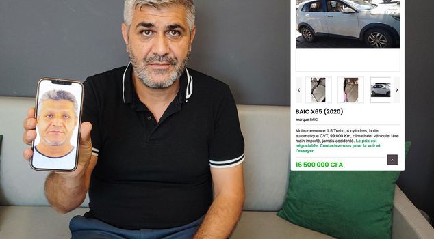 اختفى في ساحل العاج، وتم عرض السيارة للبيع