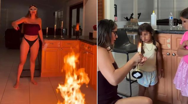 Unbelievable savagery in the name of becoming an influencer! She set her house on fire and poured hot wax on her children.