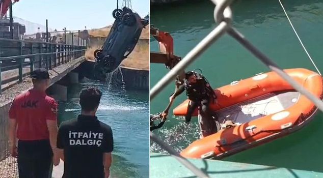 A vehicle that went out of control flew into an irrigation canal! Teams raced against time