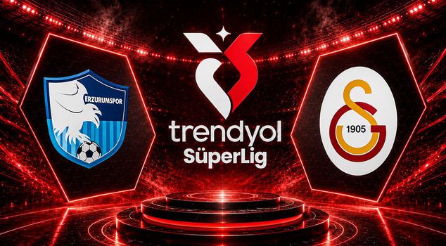 The starting lineups for the Erzurumspor FK-Galatasaray match have been announced.