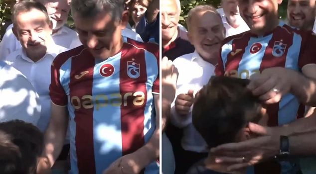 A joke from a Trabzonspor kid that made Özgür Özel burst into laughter.
