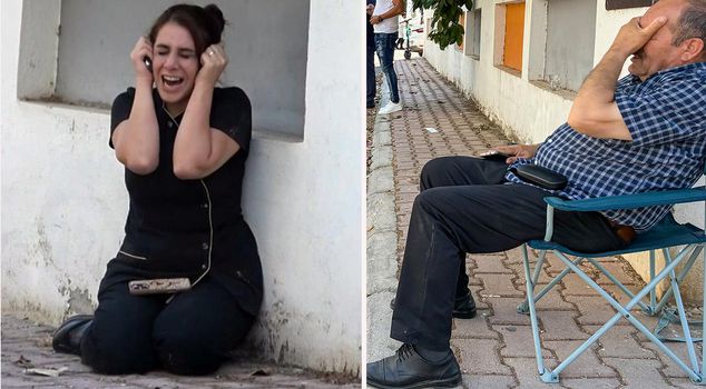 He was killed by gunfire in front of his brother's house, and his sister-in-law's cries broke hearts.