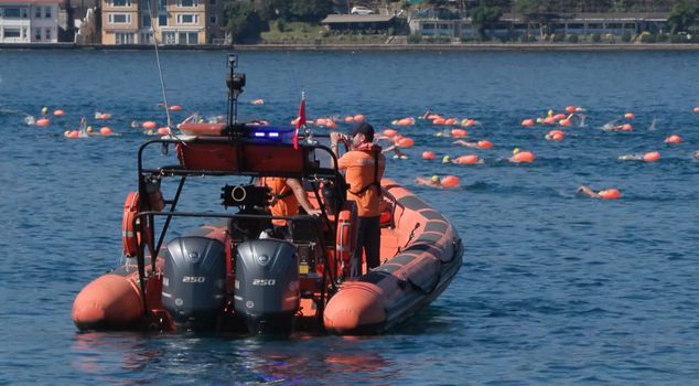 The 38th Bosphorus Cross-Continental Swimming Race was completed with high participation.