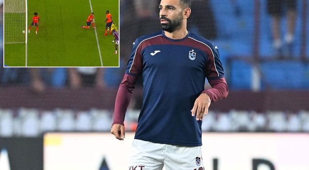 Incredible moments in Trabzon! Salah scored his first goal.