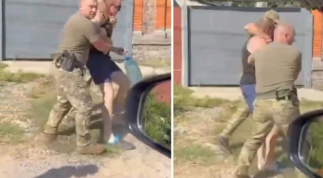 Ukrainian men are being forcibly conscripted
