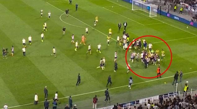 Lyon players and fans attacked Guendouzi