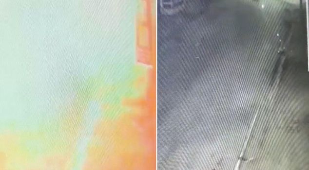 Explosion at sealed workshop in Bursa captured on camera