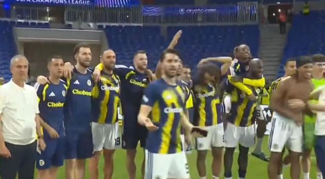 A striking image in Fenerbahçe's victory over Lyon