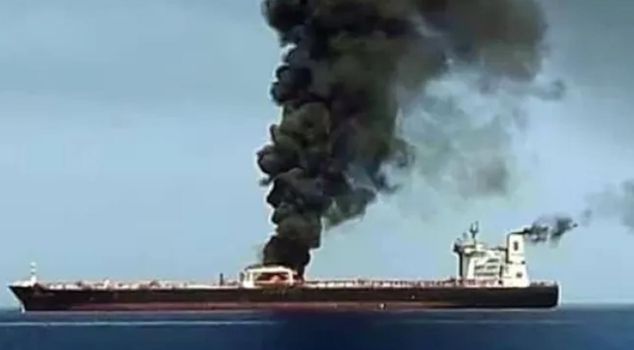 Attack on tanker in Strait of Hormuz: Fire extinguished