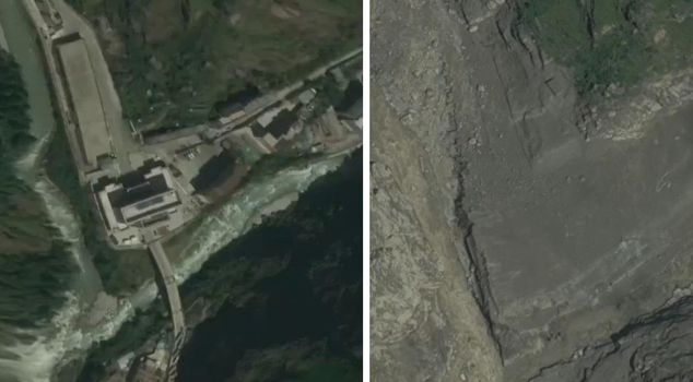 After the flood disaster, the Nepal-China border crossing was completely wiped off the map.