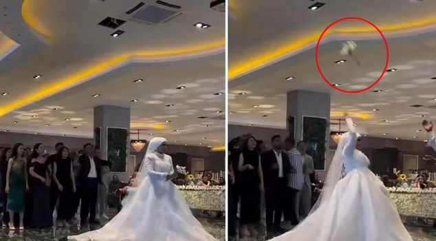 The moment that shocked the guests waiting for the wedding flowers