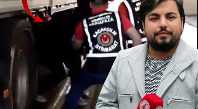 YouTuber Arif Kocabıyık, who had a travel ban abroad, was caught under a truck trailer.