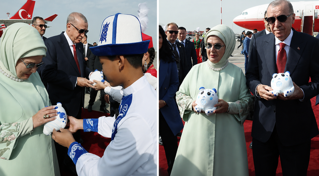 A symbol of nobility and power was gifted to the Erdoğan couple in Kyrgyzstan.