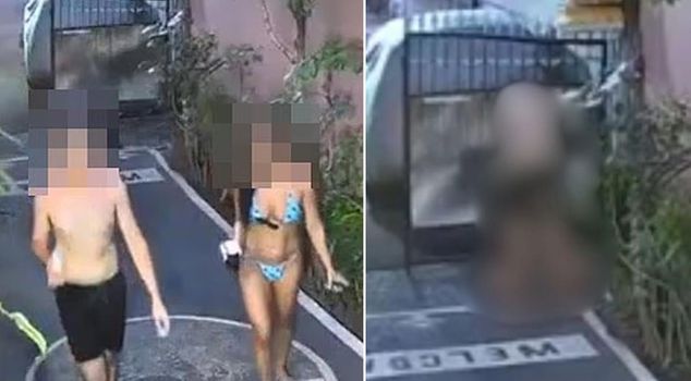 Scandal in a holiday paradise! Police who saw the footage chased after them