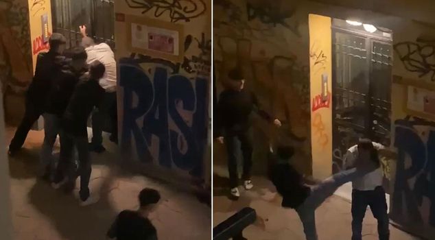 They beat up a man old enough to be their father and robbed him of his phone and money.