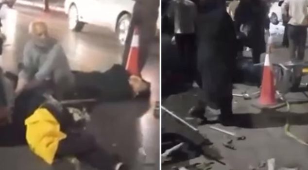 A vehicle plowed into a pro-government group in Mashhad: Many dead and injured.