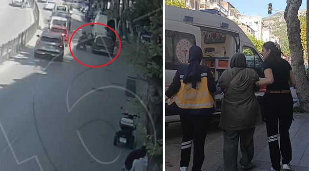 The door the driver opened hit the woman on the electric bicycle, and shards of her glasses lens lodged in her face.