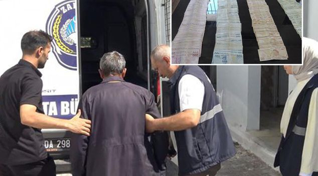 ليس متسولاً بل صراف آلي! لم يستطع رجال الشرطة إحصاء ما لديه