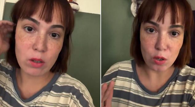 She froze when she saw her friend's husband on the phone screen.