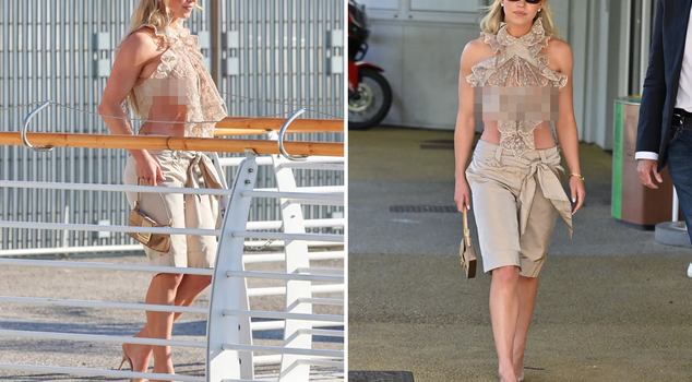 The moment she stepped in Venice, she gave a free show: Sydney Sweeney's lace bustier caused a stir!