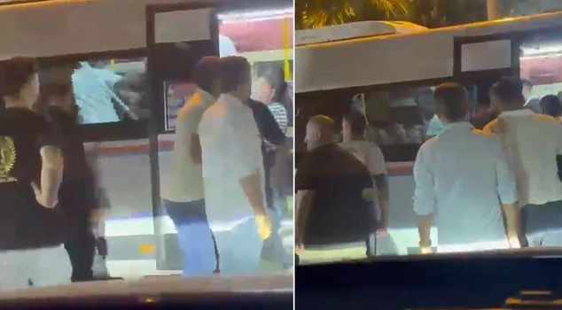 تعرض طفل للضرب من قبل مجموعة كبيرة في حافلة النقل العام