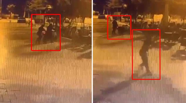 Motorcycle attack on municipality-owned cafe in Izmir!