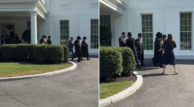 A first in 47 years from Trump! He hosted Hasidic Jewish religious leaders at the White House.