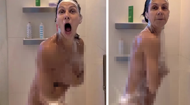 Shocking move from the famous host! She had her daughter film her in the shower and shared it