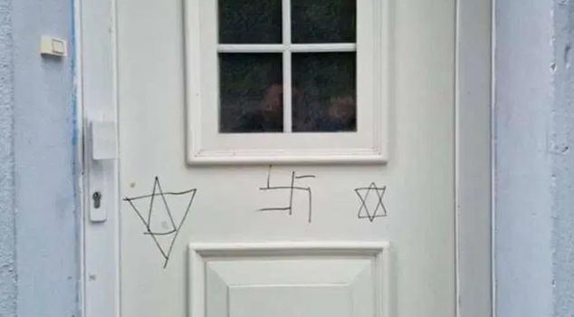 Ugly attack on a mosque in Belgium! They drew swastikas on the doors and windows.