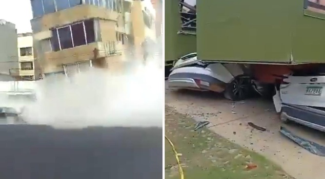 Disaster footage from Panama rocked by 7.6