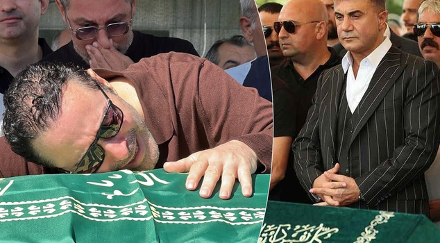 A striking detail at the funeral! Sedat Peker also shared Atilla Taş's grief.