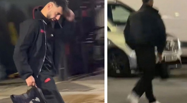 Bruno Fernandes, who was angry at the score, left the stadium 5 minutes after the match ended.