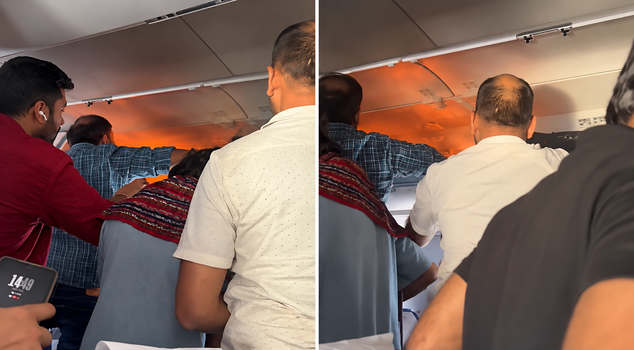 Power bank caused a fire! The plane made an emergency landing.