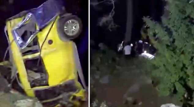 Horrific accident in Konyaaltı! Death toll rose to 3 in the vehicle that rolled down a 50-meter cliff.
