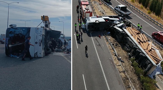 In the accident in Manisa where 11 people died, the bus and truck drivers were arrested.