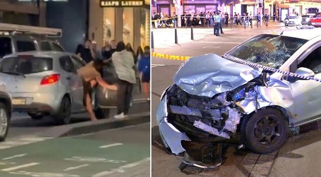 He stole a car half-naked and caused a huge commotion.
