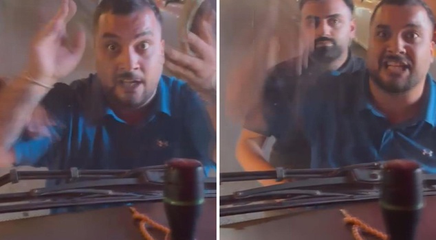 Driver who threatened midibus driver in traffic in Bağcılar caught on camera