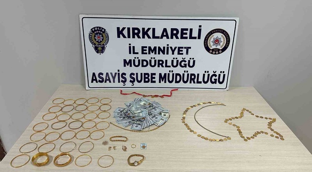 Fake police scam in Kırklareli! 80 quarter gold coins and 34 bracelets were found in the suspect's bag