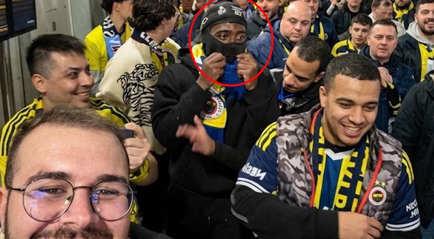 He wore a balaclava to avoid being recognized, but it didn't work! A surprise at the Fenerbahçe match