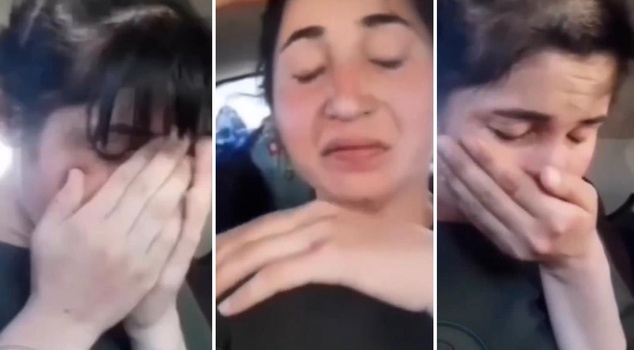 Footage from Turkey! They made the young girl experience a nightmare in the car they put her in.
