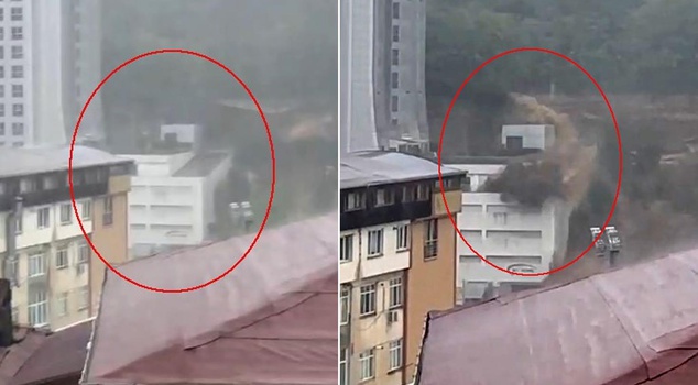 The arrival of the flood in Istanbul is captured second by second on camera! The footage was frightening.