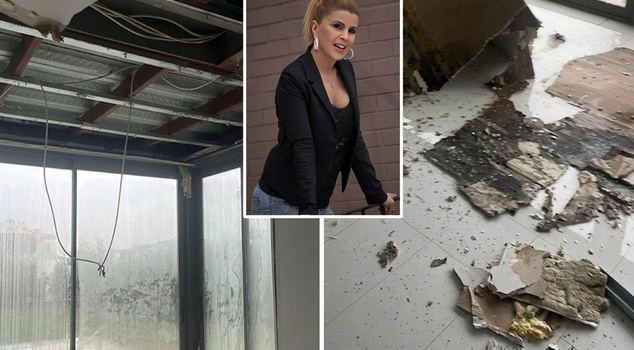 Astrologer Nuray Sayarı was not spared by the flood that hit Istanbul: the ceiling of her luxury villa collapsed, and her pool overflowed into the house.