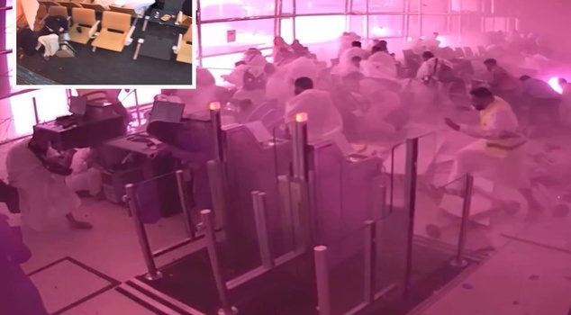 New images of the moment of the attack on the airport in Riyadh have emerged.