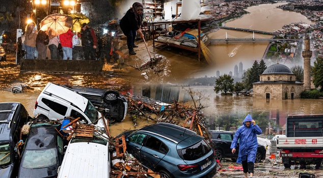 The record rainfall in 84 years hit Istanbul! These images are all that remained.