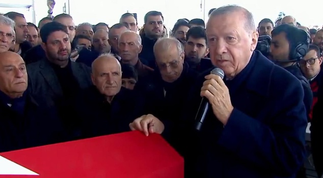 Farewell to Dündar Ziya Gültekin! President Erdoğan's words left their mark on the funeral.