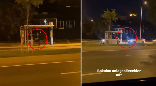 Footage from Turkey! Prostitution negotiations are taking place in the heart of the city.