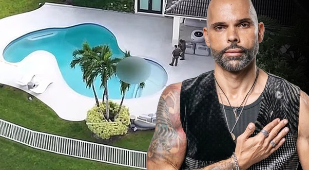 World-famous singer found dead in the pool at home.